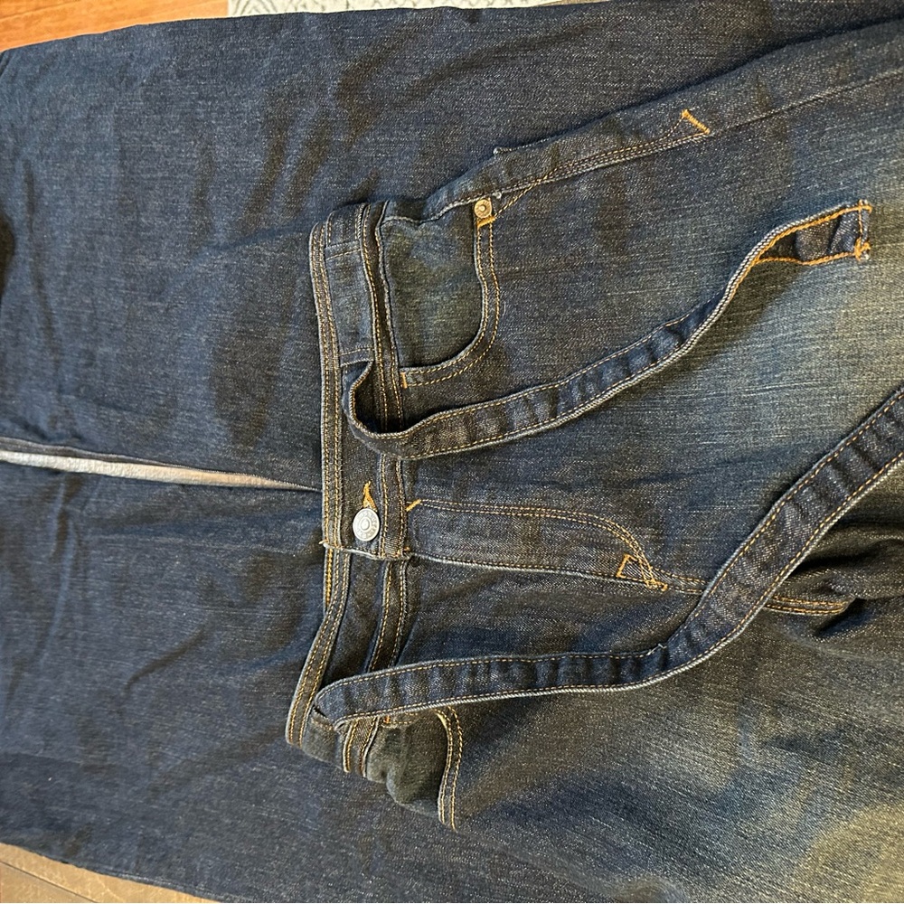 Express Dark Blue Women's Flare Jeans